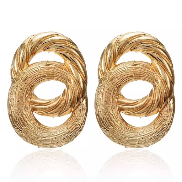 Dash of Sass Jewelry - Roxy Gold Statement Earrings - 🎁  BUNDLE EARRINGS - 3/$55 OR 5/$70 🎁